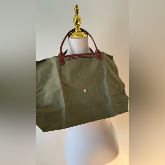 Longchamp Vintage Le Pliage Green Cabas - Picture 11 of 14